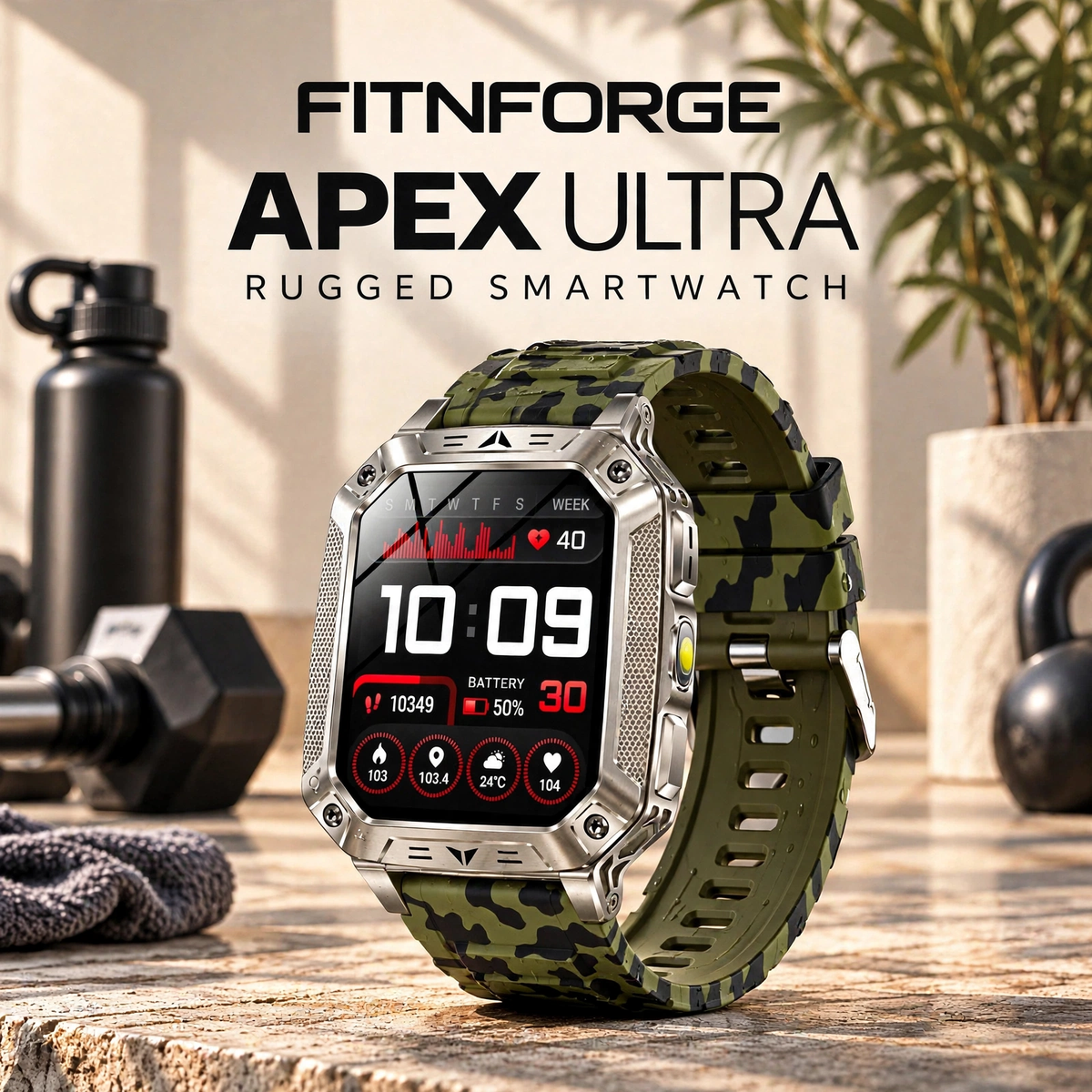 FitnForge Apex Ultra Rugged Smartwatch - product image 3