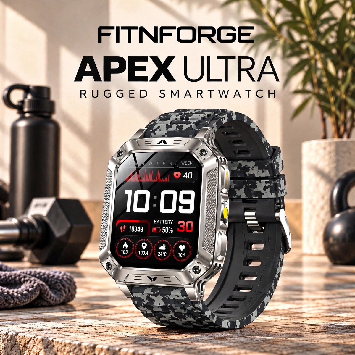 FitnForge Apex Ultra Rugged Smartwatch - product image 5
